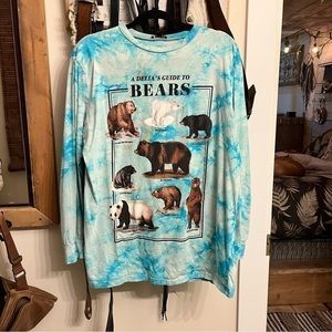 Strange  stained tiedie bear shirt SOLD DO NOT PURCHASE